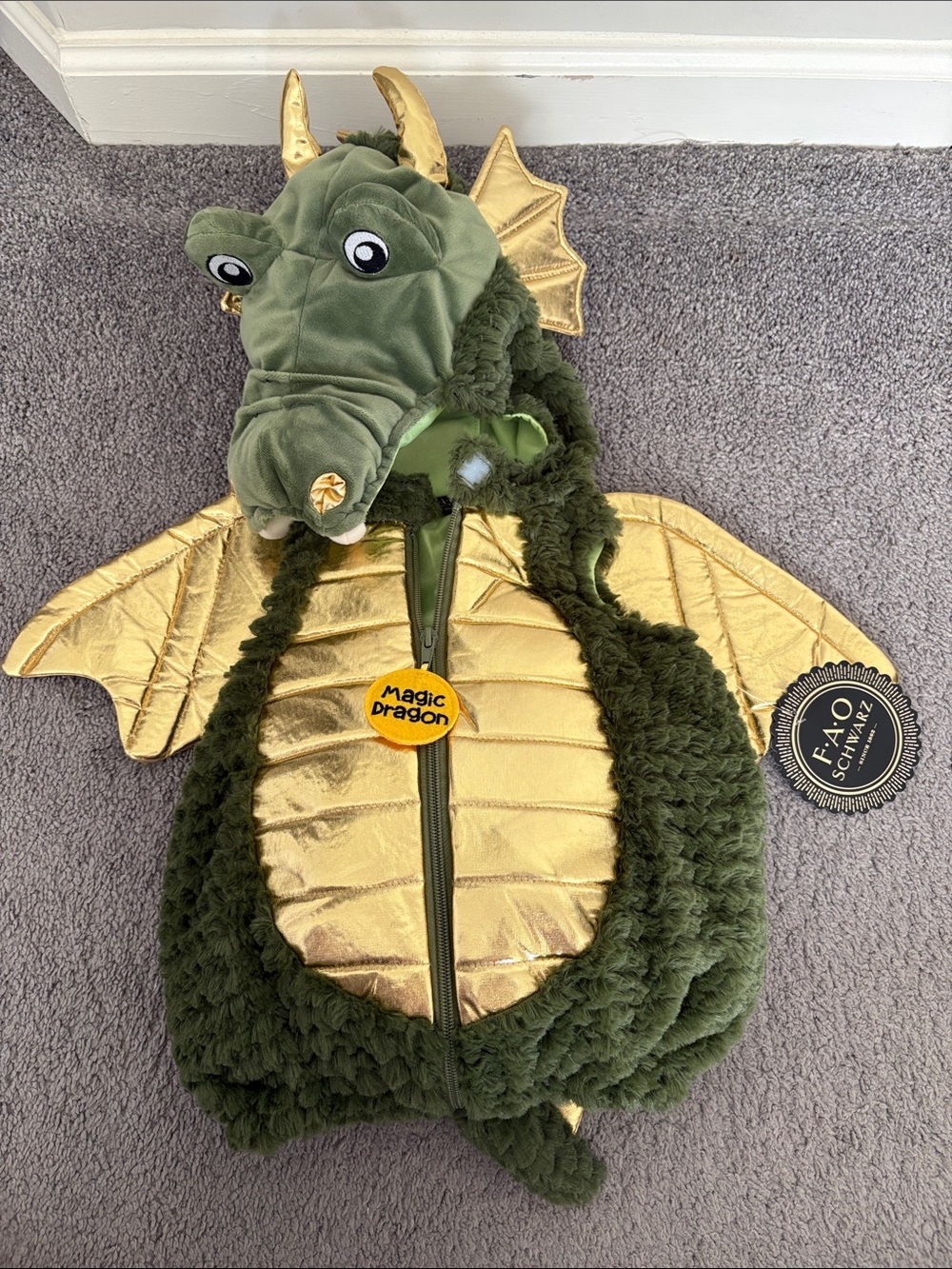 Magic dragon costume (6-9M)